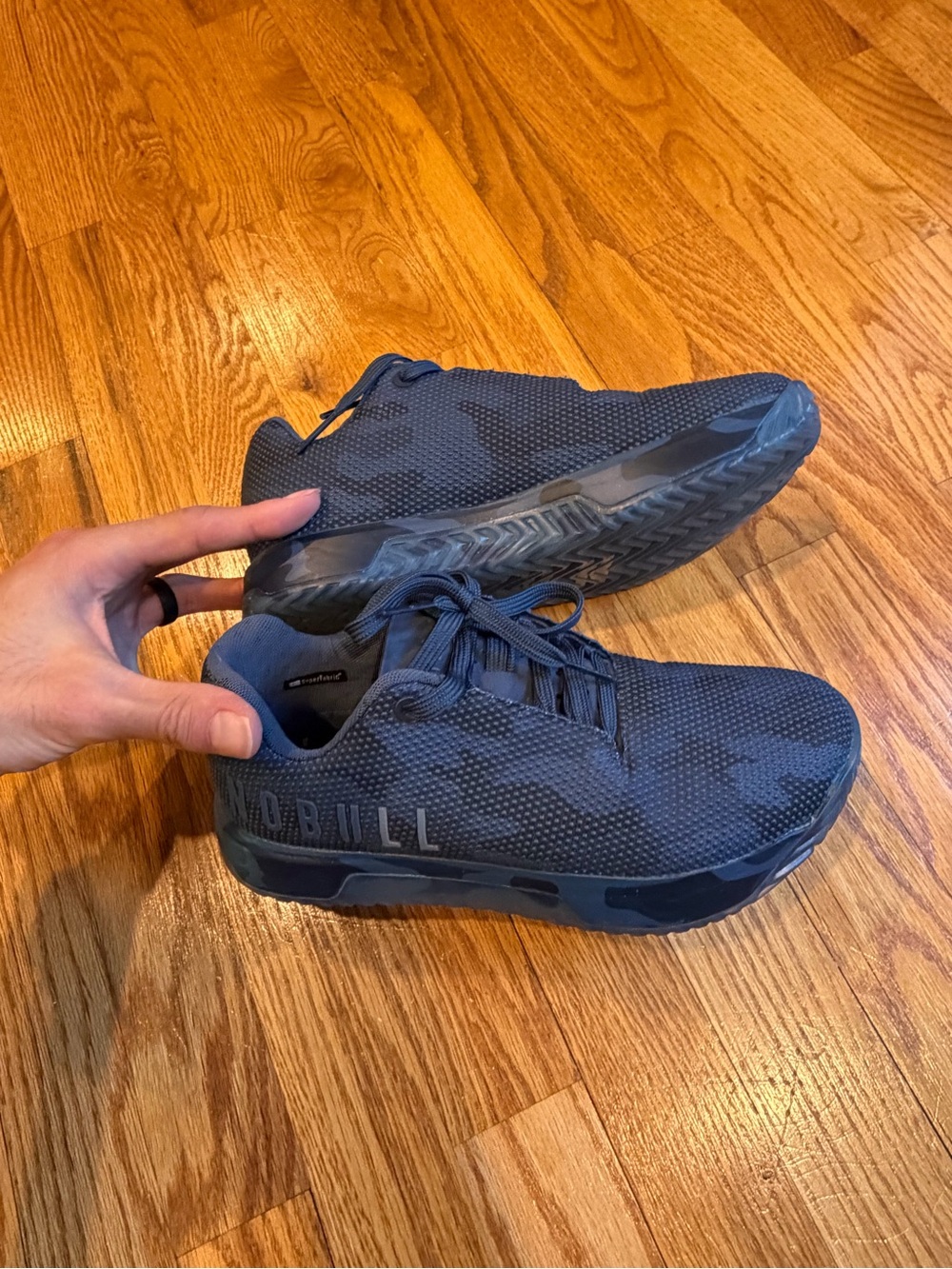 NOBULL Navy Blue Camo Women's Athletic Training Shoes - Picture 2 of 4